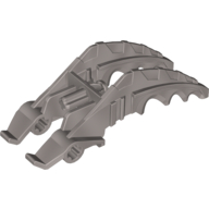 Lego Large Figure Foot, Claw / Flat Silver