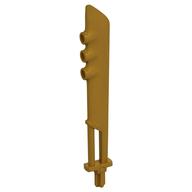 Lego Large Figure Weapon Sword, 3 Bar Holes and Axle Hilt / Pearl Gold