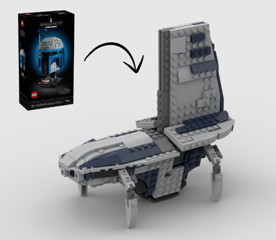 Lego Separatist Shuttle Alternate Build Using Set 75408