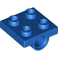 Lego Plate Special 2 x 2 with 2 Pin Holes / Blue