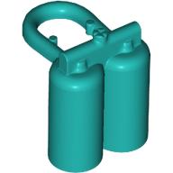 Lego Minifig Neckwear Airtanks with Large Holes / Dark Turquoise