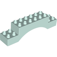 Lego Duplo Brick 2 x 10 x 2 Arch / Light Aqua