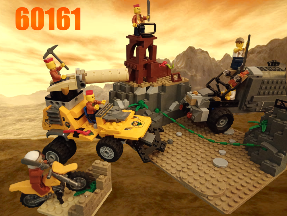 Lego Wasteland canyon ambush