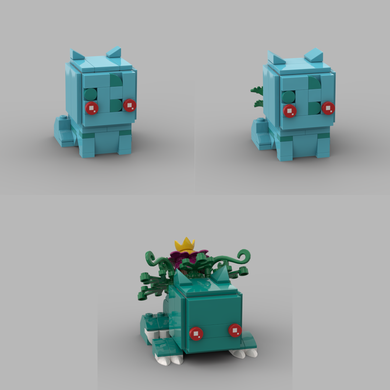 Lego Bulbasaur Evolution (Pokémon)
