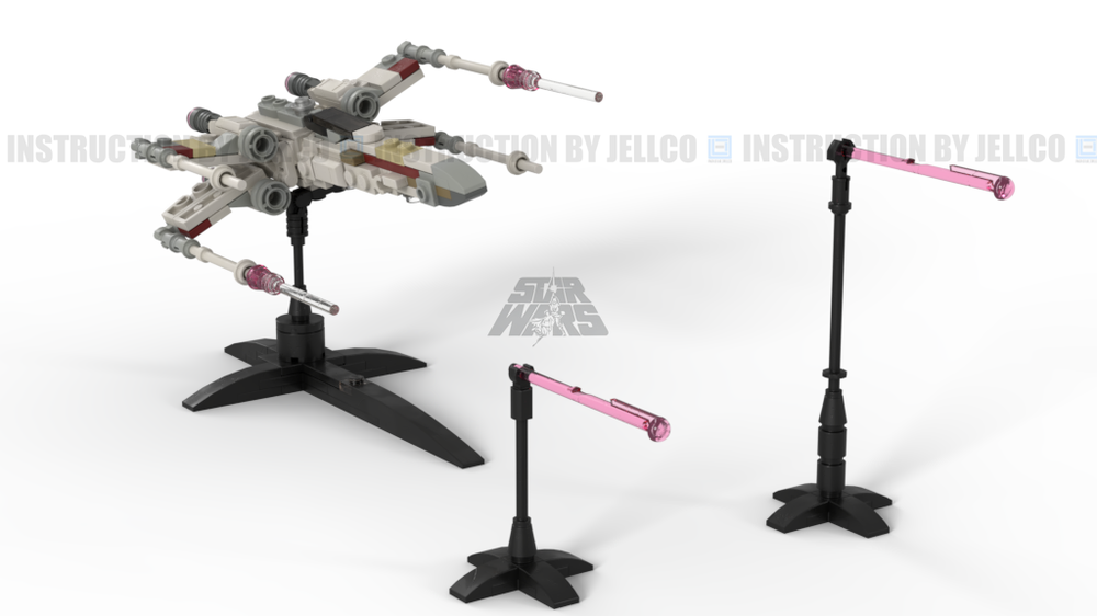 Lego Mini(Micro)Size T-65B XW StarFighter : Redesigned Version