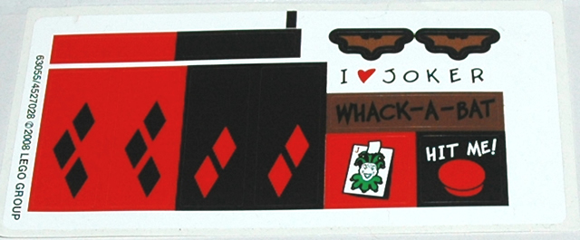 Lego Sticker Sheet for Set 7886-1