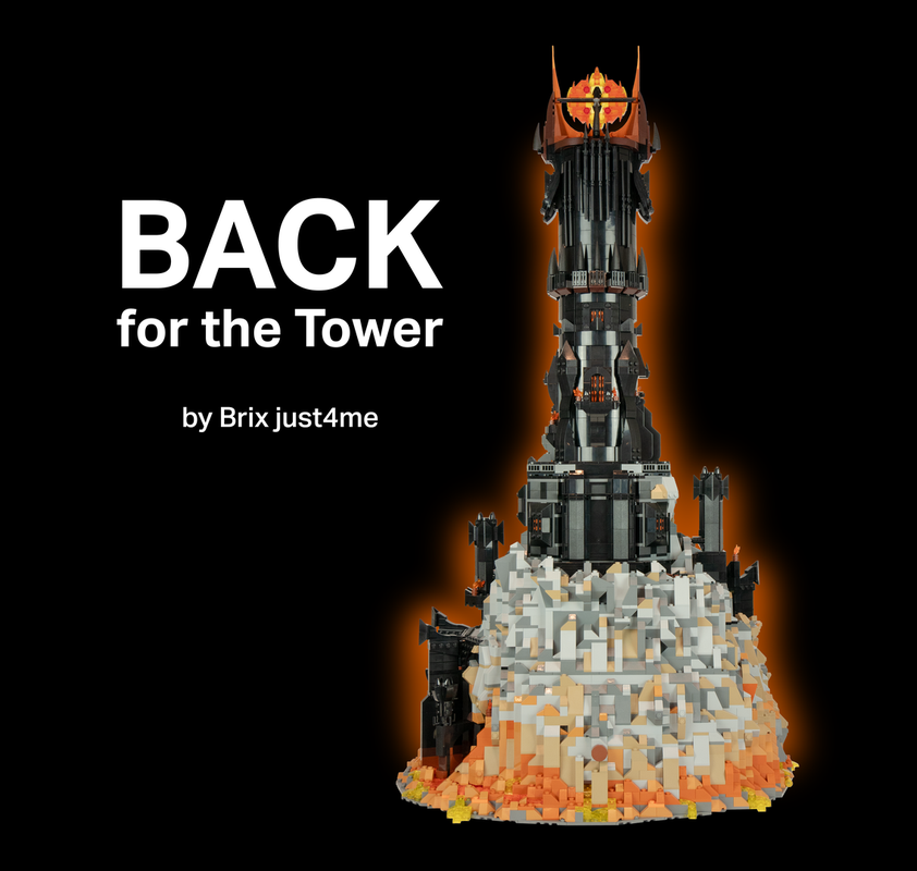 Lego Back for the "Tower with eye" (aka Barad-Dûr)