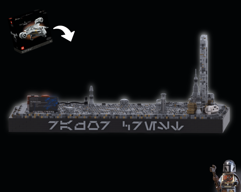 Lego Nevarro Landscape - UCS Razor Crest Display