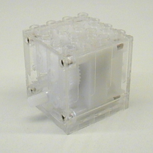 Lego Windup Motor 4 x 4 x 3 1/3 [4093] / Trans-Clear