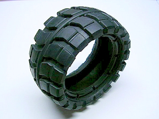 Lego Tire 81 x 40 Balloon Offset Tread / Black
