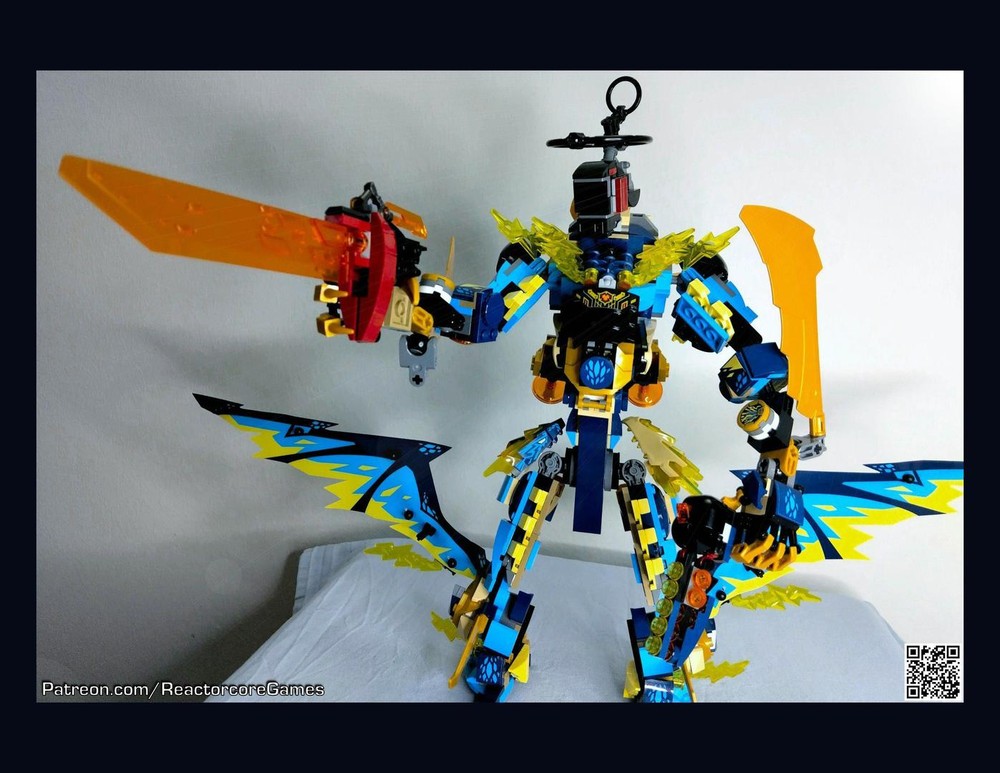 Lego 71796 Imperial Black Halo Lightning Trophy Mecha
