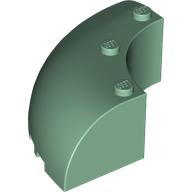 Lego Brick Round Corner 6 x 6 x 2 / Sand Green