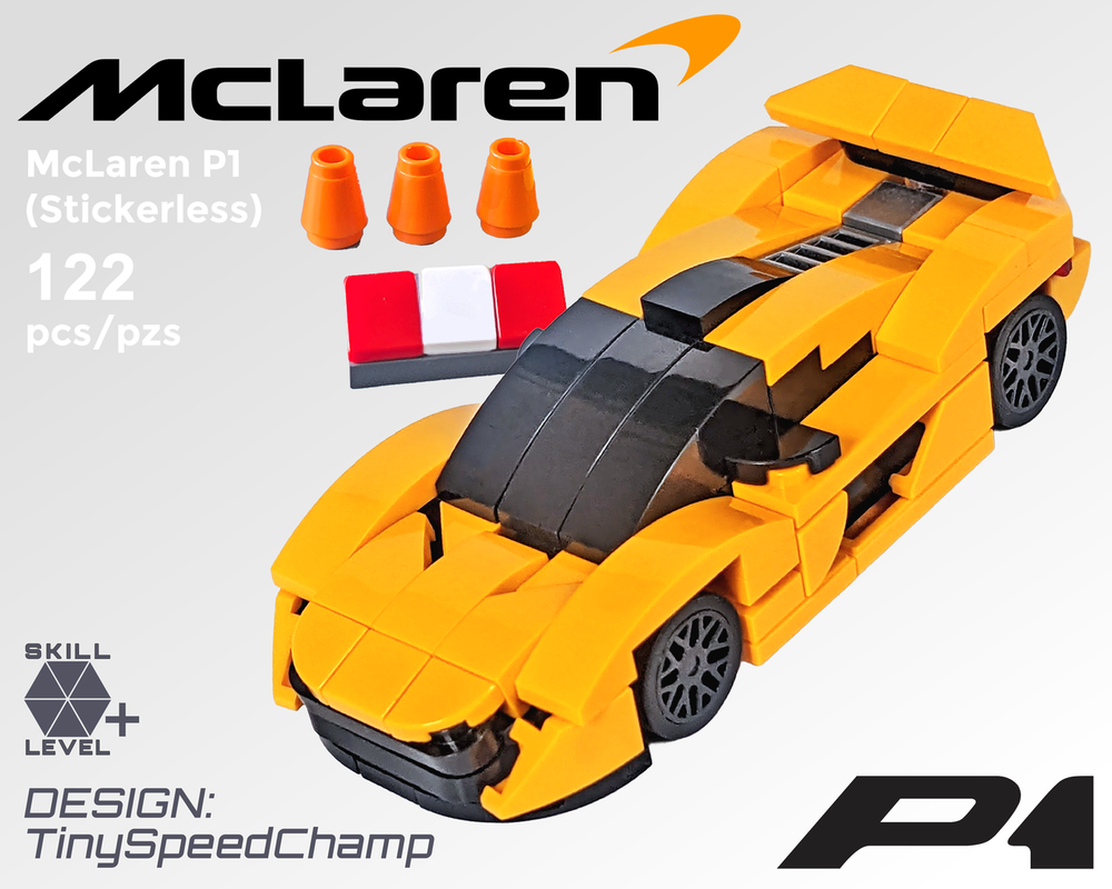 Lego Tiny McLaren P1 (Stickerless)