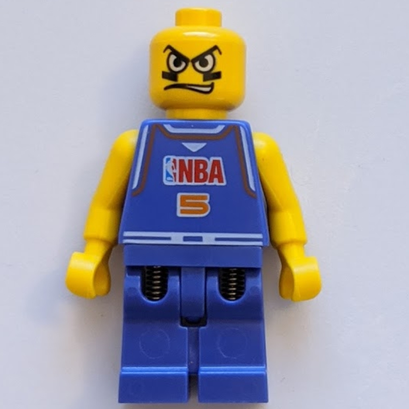 Lego Basketball Player, Violet Torso, violet Legs 5