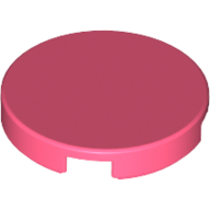 Lego Tile Round 2 x 2 with Bottom Stud Holder / Coral