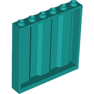 Lego Panel 1 x 6 x 5 [Vertical Corrugated]