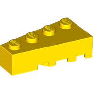 Lego Brick Wedged, Angled 4 x 2 Left / Yellow