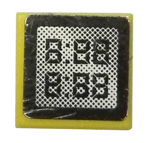 Lego Tile 1 x 1 with '8:88' Display Pattern (Sticker) - Set 8144 / Yellow