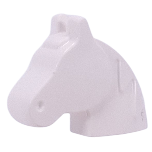 Lego Animal Body Part, Horse Head (Toy Horse) [PLAIN] / White