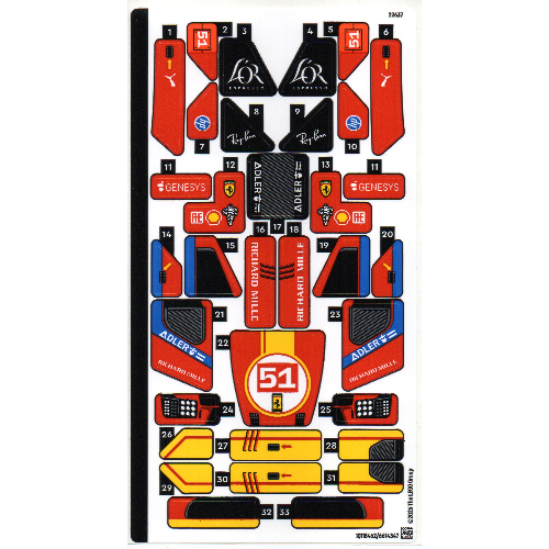 Lego Sticker Sheet for Set 77261-1