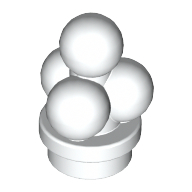 Lego Food Ice Cream Scoops / White