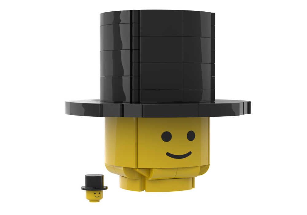 Lego Upscaled Top Hat