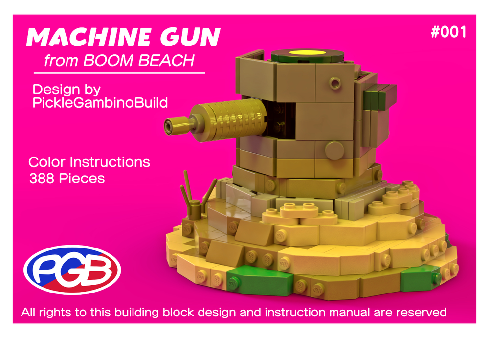 Lego Boom Beach Machine Gun Instructions