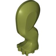 Lego Animal Body Part, Dinosaur, Triceratops / Ankylosaurus Leg, Left, Rear / Hind, with Pin [PLAIN] / Olive Green