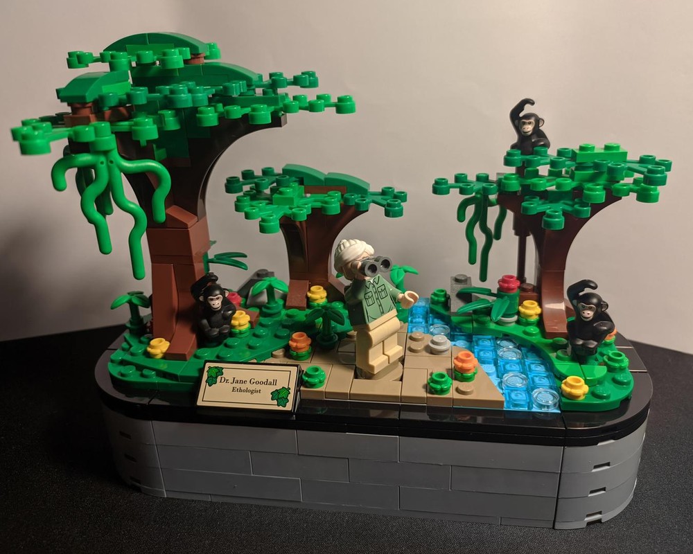 Lego Jane Goodall Tribute - Jumping Monkeys Mod