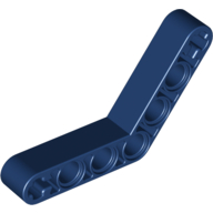 Lego Technic Beam 1 x 7 Bent (4 - 4) Thick / Dark Blue