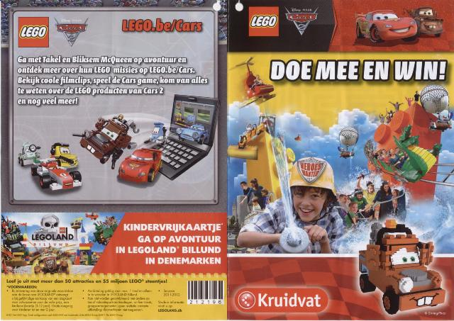 Lego 2011 Insert - LEGO Cars 2 - 'Doe mee en win!' (contest Kruidvat) (600_3630)
