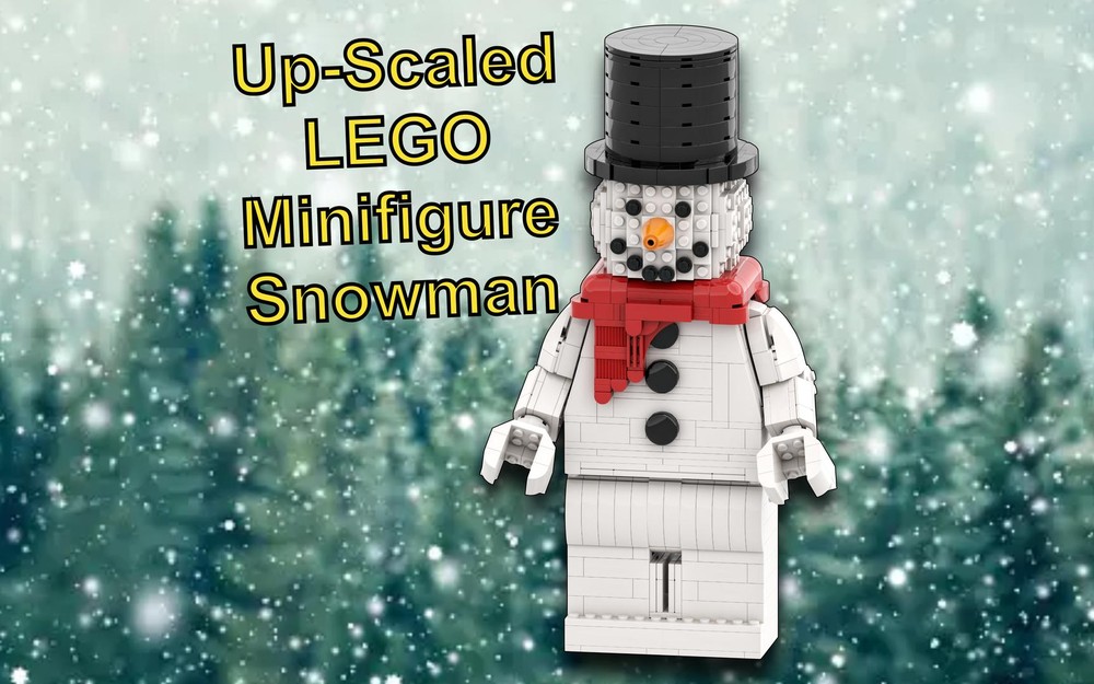 Lego Up-Scaled LEGO Minifigure Snowman