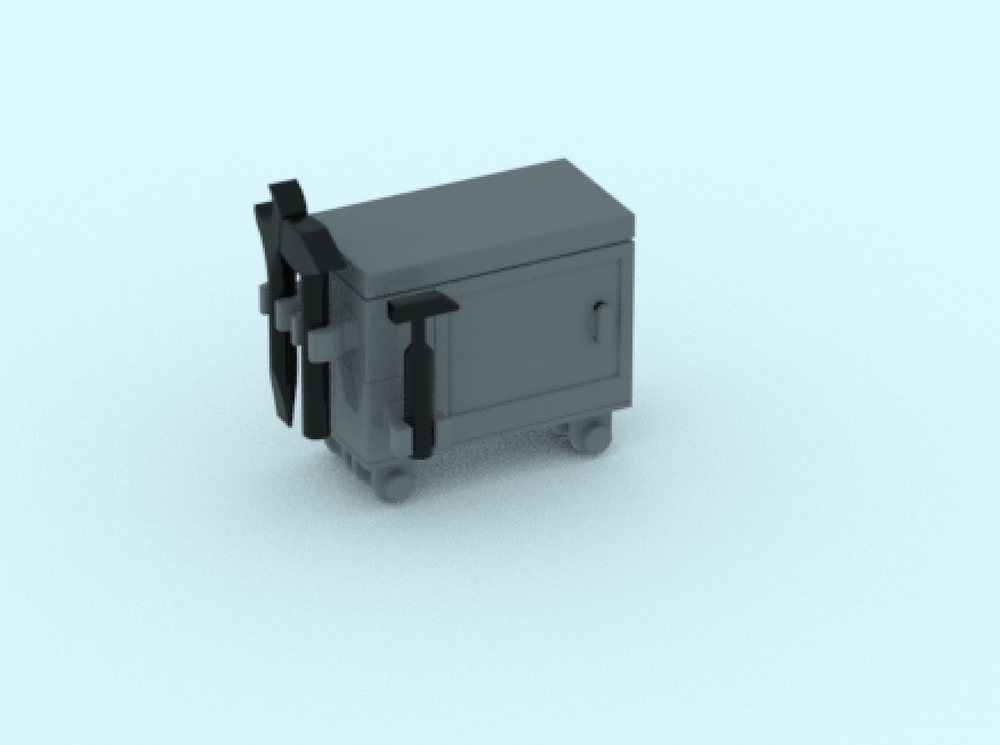 Lego Garage mobile storage container