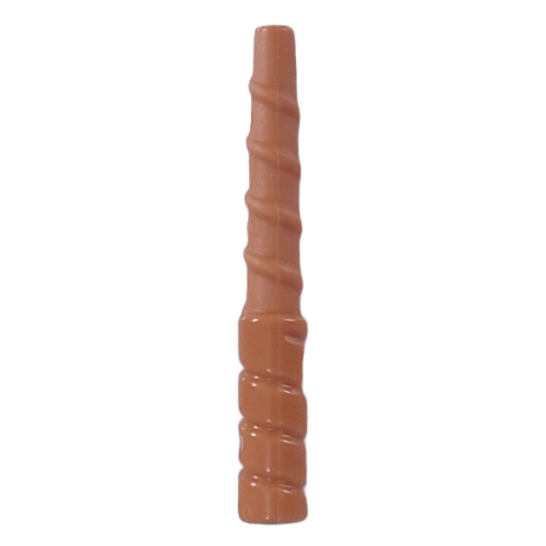 Lego Equipment Wand, Full Length Spiral / Medium Nougat