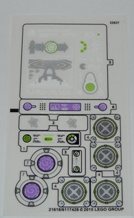Lego Sticker Sheet for Set 70172-1