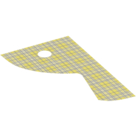 Lego Curtain, Left, Blue Checked Print