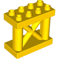 Lego Duplo Support 2 x 4 x 3, Girder / Yellow