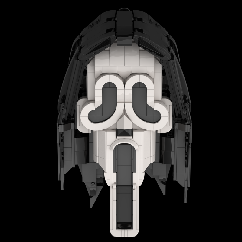 Lego Ghostface Mask from Scream Movie Full set with Hood