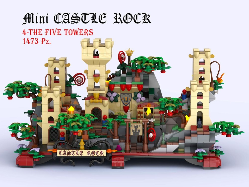 Lego Mini CASTLE ROCK 4-THE FIVE TOWERS.