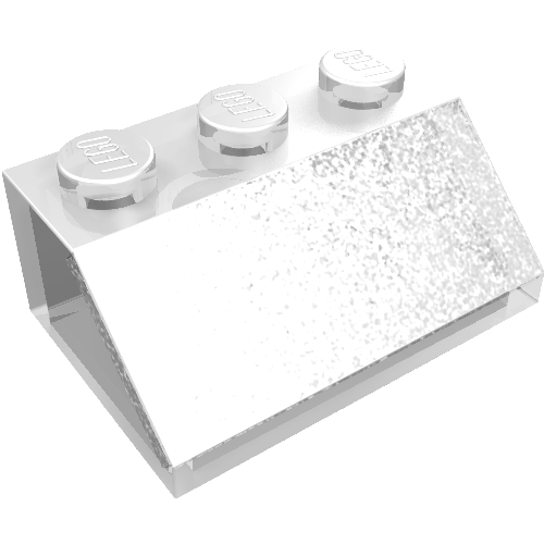 Lego Brick Sloped 45° 2 x 3 / Trans-Clear