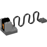 Lego Receiver Unit, IR, Power Functions, with V2 Print / Light Bluish Gray