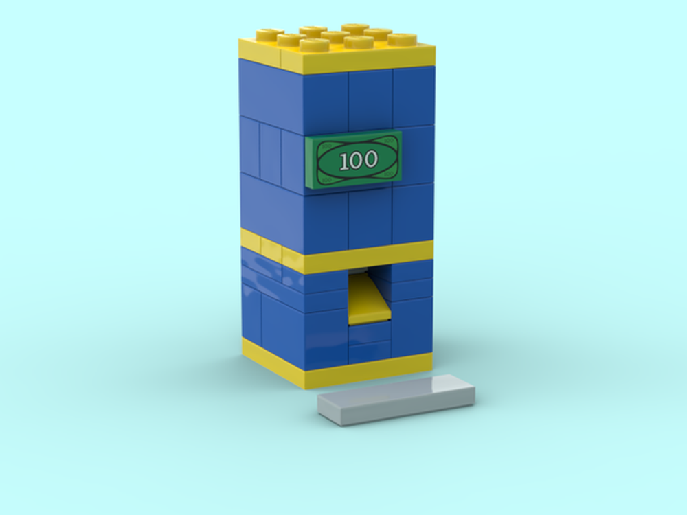 Lego working cash-machine