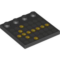 Lego Plate Special 4 x 4, Studs on One Edge with Left Arrow Matrix Sign Print
