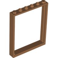 Lego Door Frame 1 x 6 x 6 / Medium Nougat