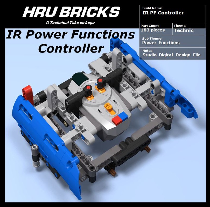 Lego Technic IR Power Functions Controller & Phone Holder