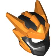 Lego Wrap with Orange Spikes pattern / Black