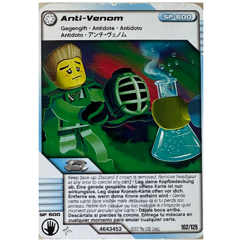 Lego Trading Card, Ninjago Deck #2: 102 - Anti-Venom - North American Version / [No Color/Any Color]