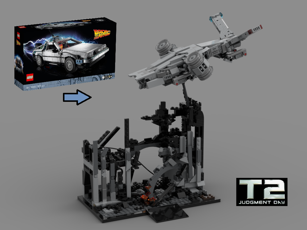 Lego Terminator 2 Hunter Killer Battlefield