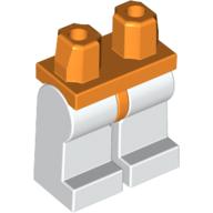 Lego Hips and White Legs / Orange