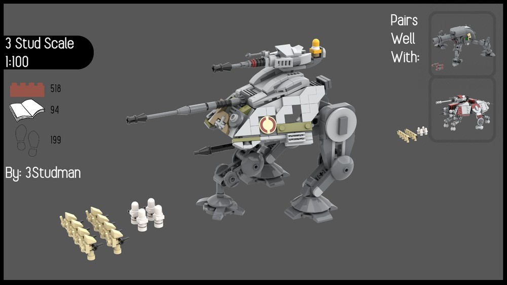 Lego 3 Stud Scale AT-AP